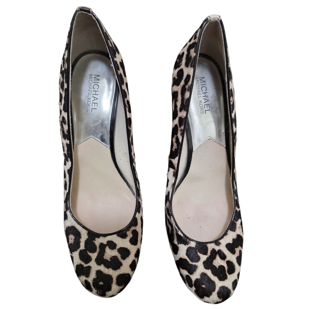 Michael‎ Kors Leopard Print Calf Hair Heels Women's Size 11